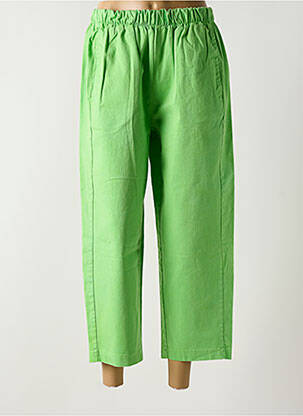 Pantalon 7/8 talie elastică verde INTUITION femeie