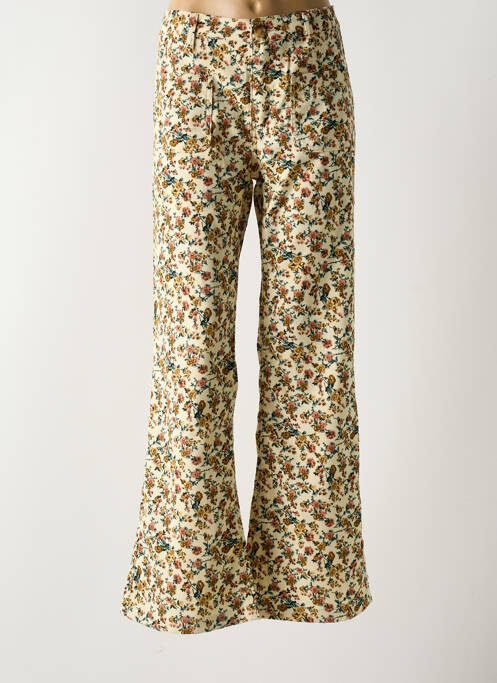 Pantalon evazat bej LA PETITE ETOILE femeie