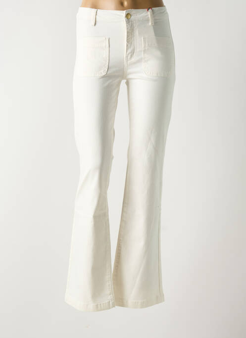 Pantalon evazat alb LA PETITE ETOILE femeie