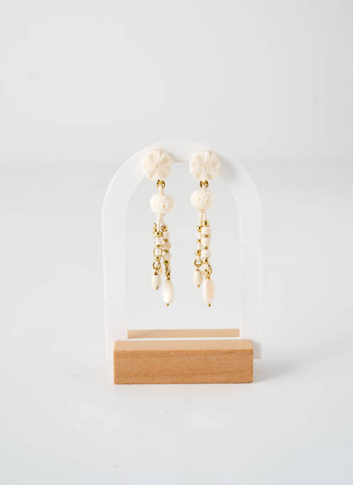 Cercei bej NATURE BIJOUX femeie