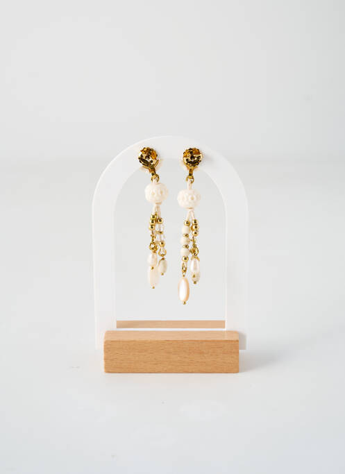 Cercei bej NATURE BIJOUX femeie