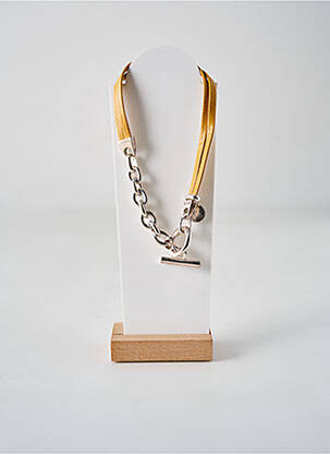 Colier argintiu SECRET DE CUIR femeie