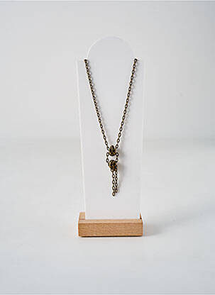 Colier materiale metalice maro IGUAN femeie