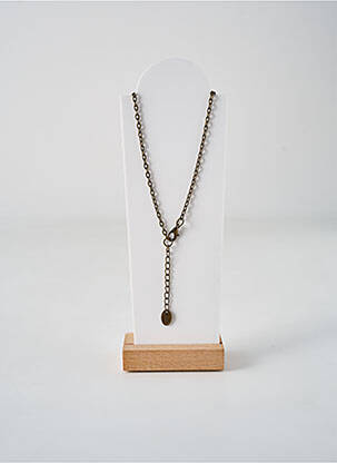 Colier materiale metalice maro IGUAN femeie