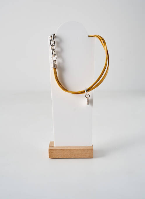 Colier argintiu SECRET DE CUIR femeie