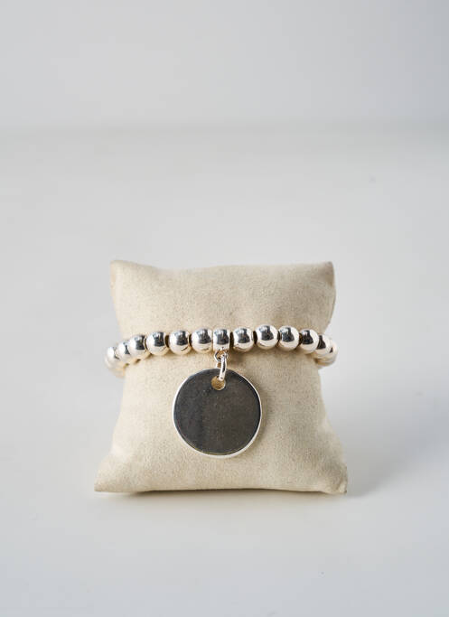 Brățară argintiu SECRET DE CUIR femeie