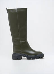 Cizme material neted toc de 4 la 6 cm verde VANESSA WU femeie