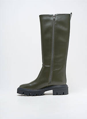 Cizme material neted toc de 4 la 6 cm verde VANESSA WU femeie