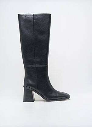 Cizme material neted toc de 7 la 9 cm negru VANESSA WU femeie