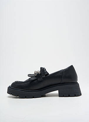Mocasini material neted toc de 4 la 6 cm negru VANESSA WU femeie