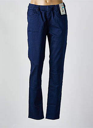 Pantalon slim talie elastică albastru S.QUISE femeie