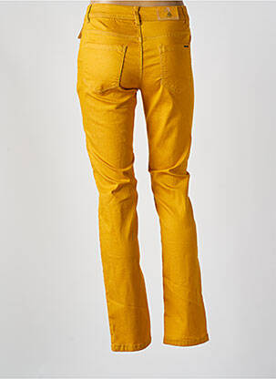 Pantalon slim buzunare galben S.QUISE femeie