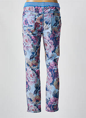 Pantalon slim talie elastică albastru ONADO femeie