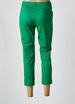 Pantalon 7/8 închidere cu fermoar sub clapetă cu nasturi verde SARAH JOHN femeie