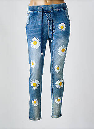 Blugi cu croială slim albastru MELLY & CO femeie