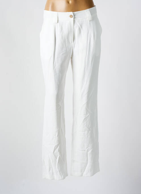 Pantalon drept alb HALOGENE femeie