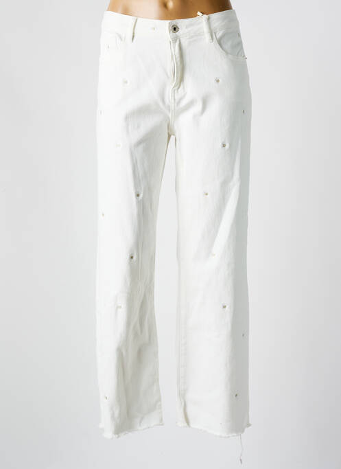 Pantalon drept alb ONADO femeie