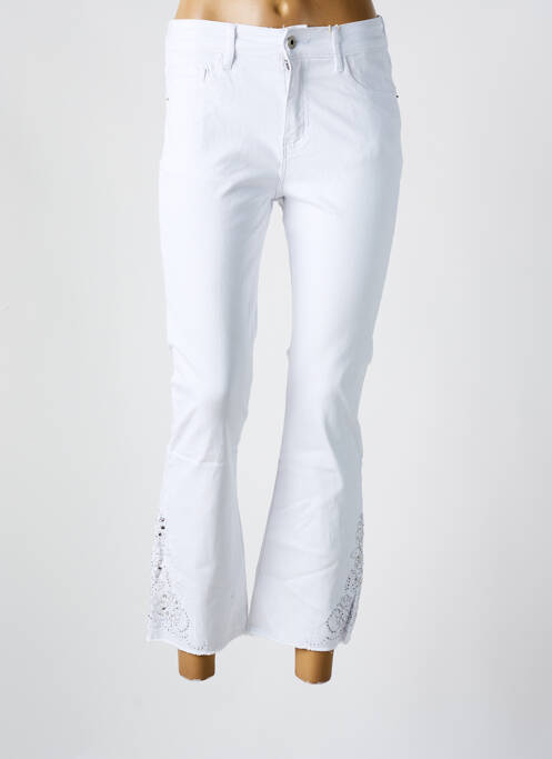 Pantalon 7/8 alb ONADO femeie