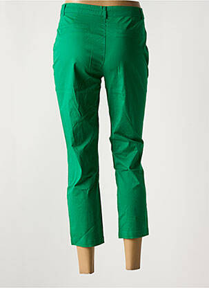 Pantalon 7/8 închidere cu fermoar sub clapetă cu nasturi verde SARAH JOHN femeie