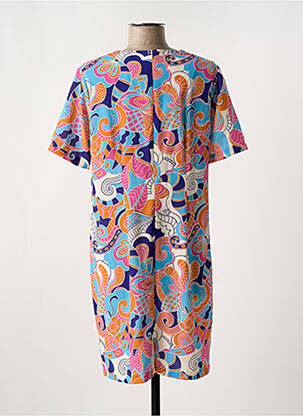 Rochie scurtă mâneci scurte mâneci scurte albastru ELEANE femeie