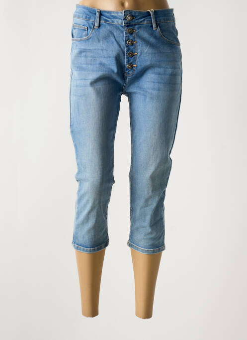 Pantalon trei sferturi albastru ONADO femeie