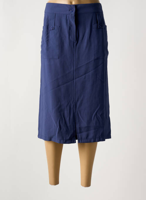 Fustă midi albastru HALOGENE femeie