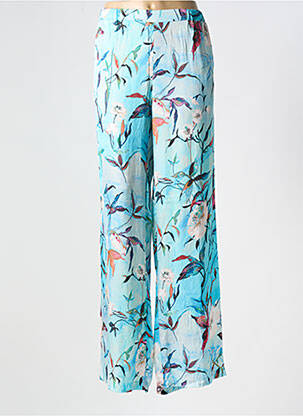 Pantalon larg albastru PAZ TORRAS femeie