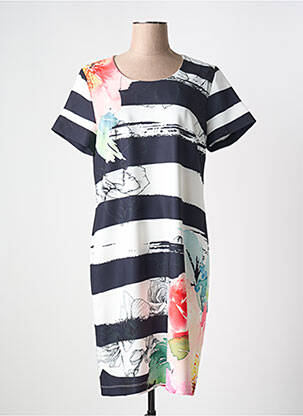 Rochie midi mâneci scurte mâneci scurte negru IMPULSION femeie