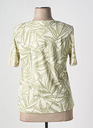 Tricou imprimeu fantezie mâneci scurte verde BARBARA LEBEK femeie