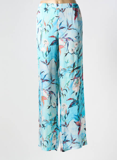 Pantalon larg albastru PAZ TORRAS femeie