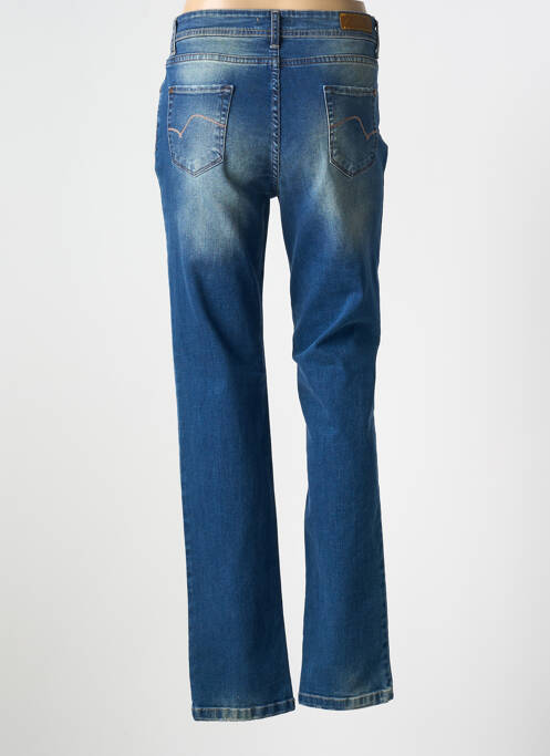 Blugi cu croială slim efect uzat decolorat mărime normală albastru COWEST femme