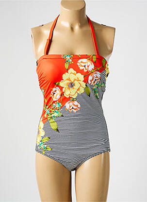 Costum de baie dintr-o singură piesă top bentiță top bentiță portocalie SUN PLAYA femeie