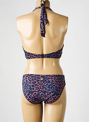 Costum de baie din două piese elasticitate top sutien modelat albastru OLYMPIA femeie