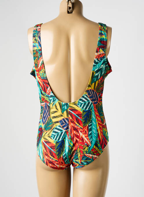 Costum de baie dintr-o singură piesă elasticitate top sutien modelat verde LAGON BLEU femme