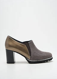 Botine/ghete material neted toc de 4 la 6 cm bej Ô TALONS GRANVILLE femme