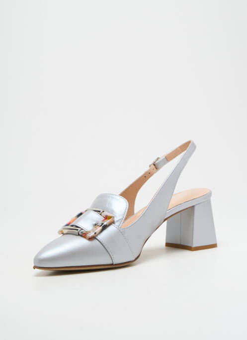 Pantofi cu toc argintiu Ô TALONS GRANVILLE femeie