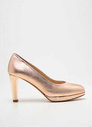 Pantofi cu toc țesătură satinată toc de 7 la 9 cm roz Ô TALONS GRANVILLE femeie