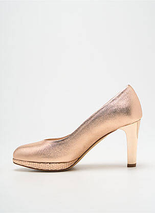 Pantofi cu toc țesătură satinată toc de 7 la 9 cm roz Ô TALONS GRANVILLE femeie