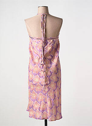 Rochie midi croială fluidă bretele subțiri violet NEKANE femeie