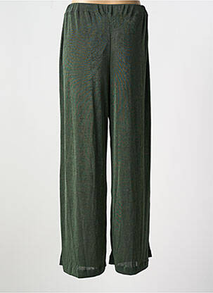 Pantalon drept talie elastică verde NEKANE femeie