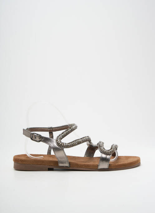 Sandale/Pantofi decupați argintiu SANTAFE femeie