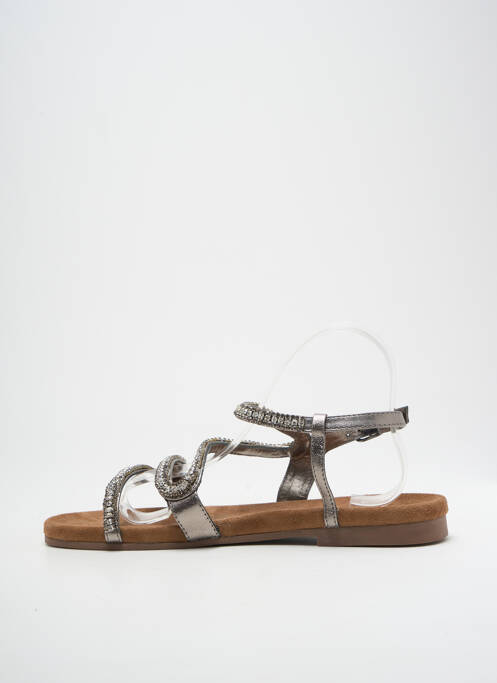 Sandale/Pantofi decupați argintiu SANTAFE femeie