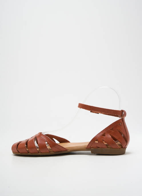 Sandale/Pantofi decupați maro PORRONET femeie