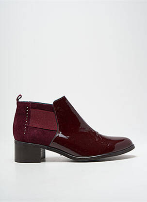 Botine/ghete material neted toc de 4 la 6 cm violet KARSTON femeie