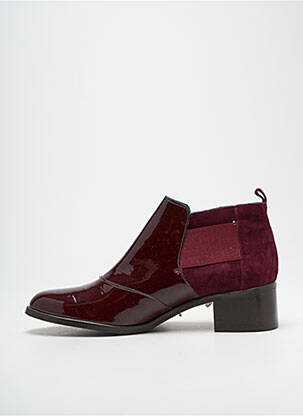 Botine/ghete material neted toc de 4 la 6 cm violet KARSTON femeie