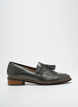 Mocasini material neted toc plat până la 3 cm gri KARSTON femeie