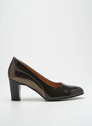Pantofi cu toc material neted toc de 7 la 9 cm gri KARSTON femeie