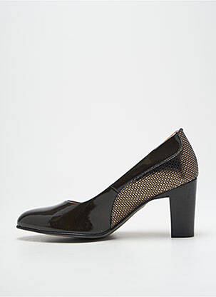 Pantofi cu toc material neted toc de 7 la 9 cm gri KARSTON femeie