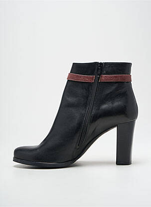 Botine/ghete material neted toc de 7 la 9 cm negru REBELLES femeie