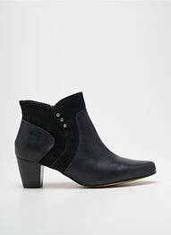 Botine/ghete material neted toc de 4 la 6 cm negru REBELLES femme